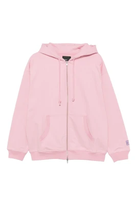 Zip Hoodie med Logodetalj