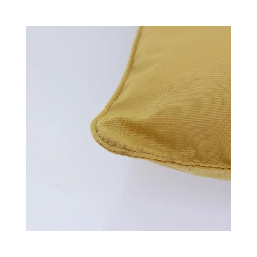 Prada Vintage Pre-owned Nylon prada-bags Yellow Dames