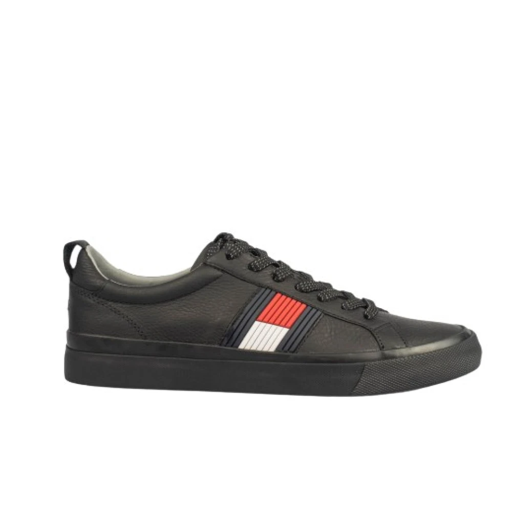 Svarte Flag Sneakers for Menn