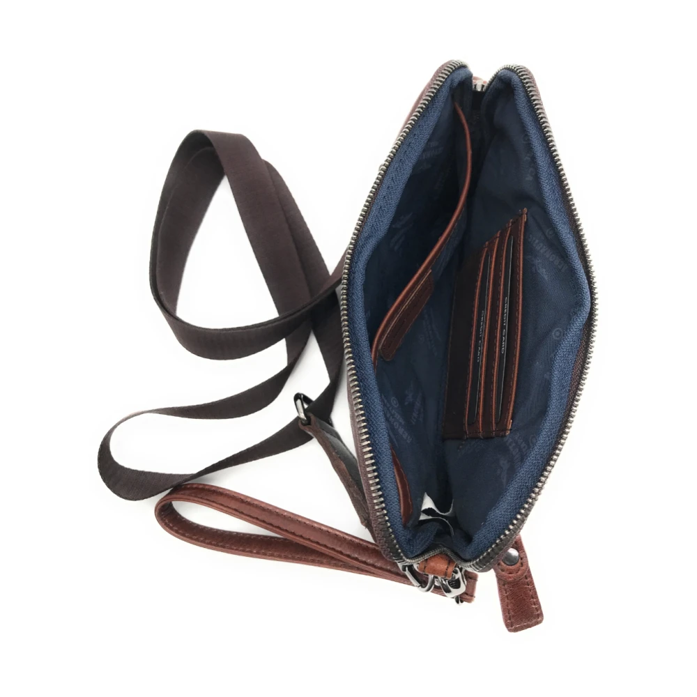 aeronautica militare Vintage Clutch Am-356 Brown Heren