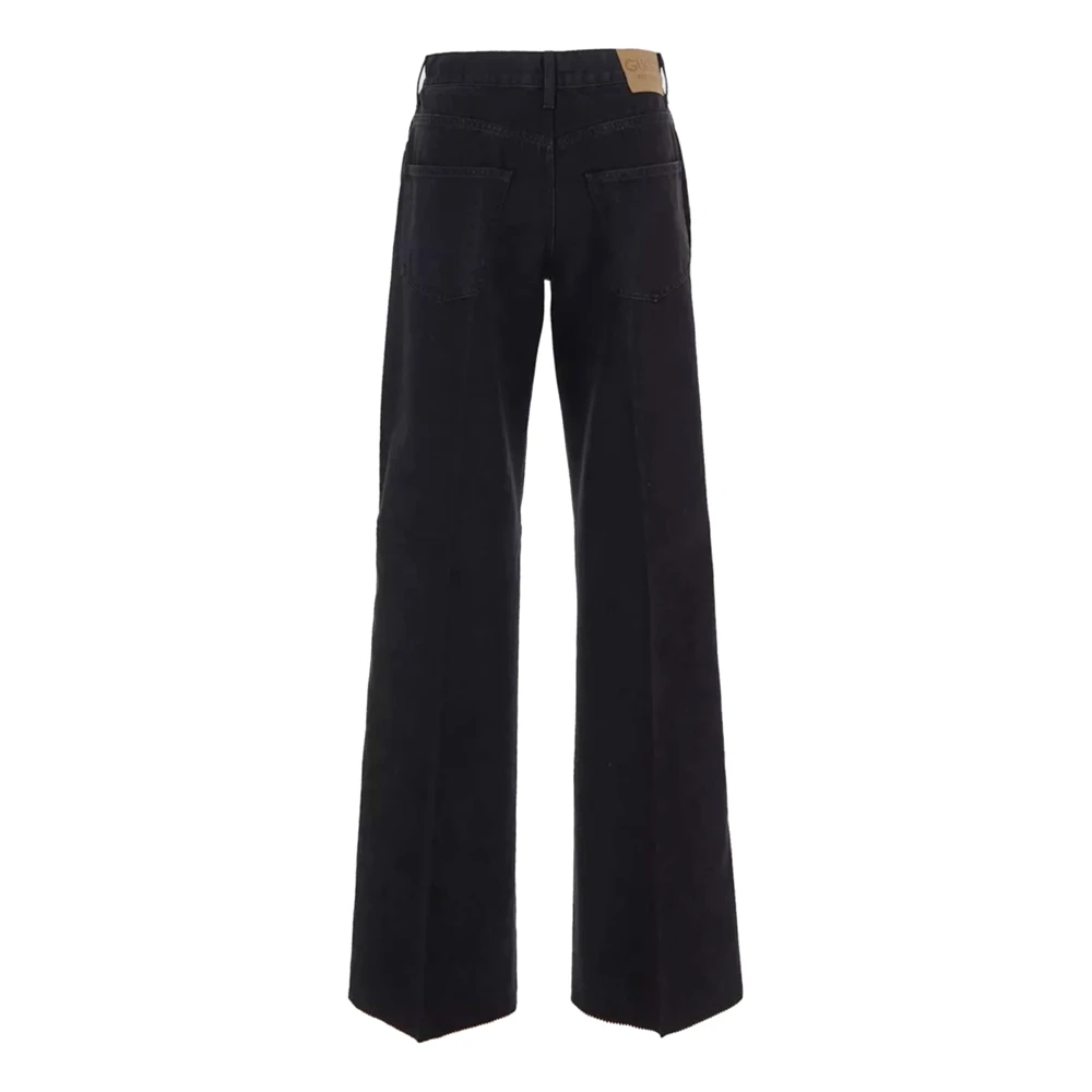 Gucci Klassieke Horsebit Denim Jeans Black Dames