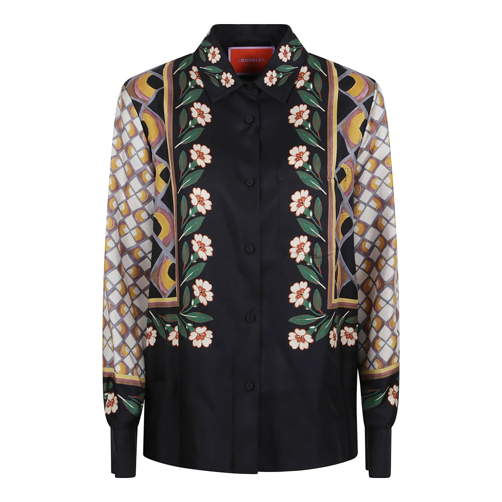 La DoubleJ Multicolor Zijden Shirt Damesmode Multicolor Dames