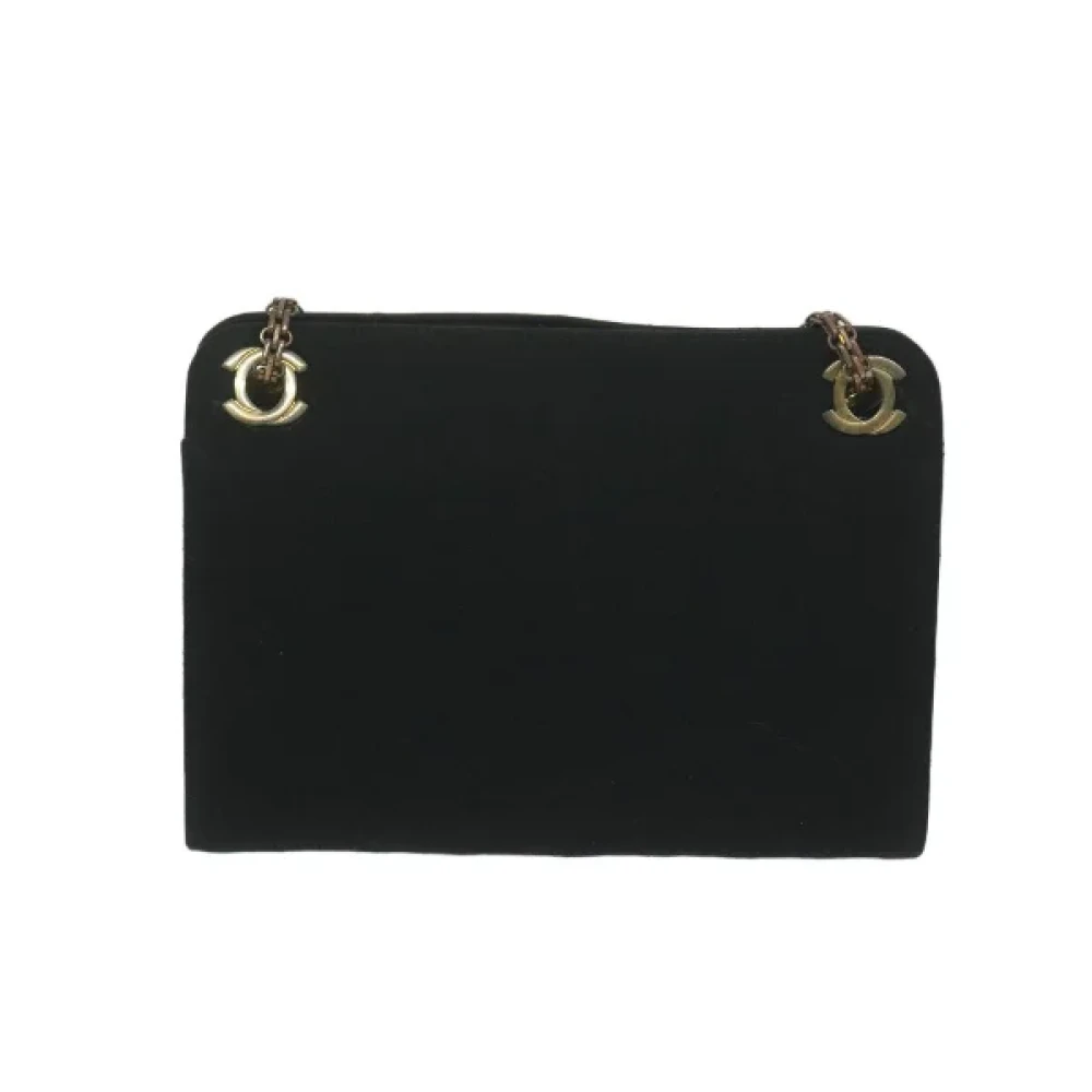 Chanel Vintage Pre-owned Cotton chanel-bags Black Dames