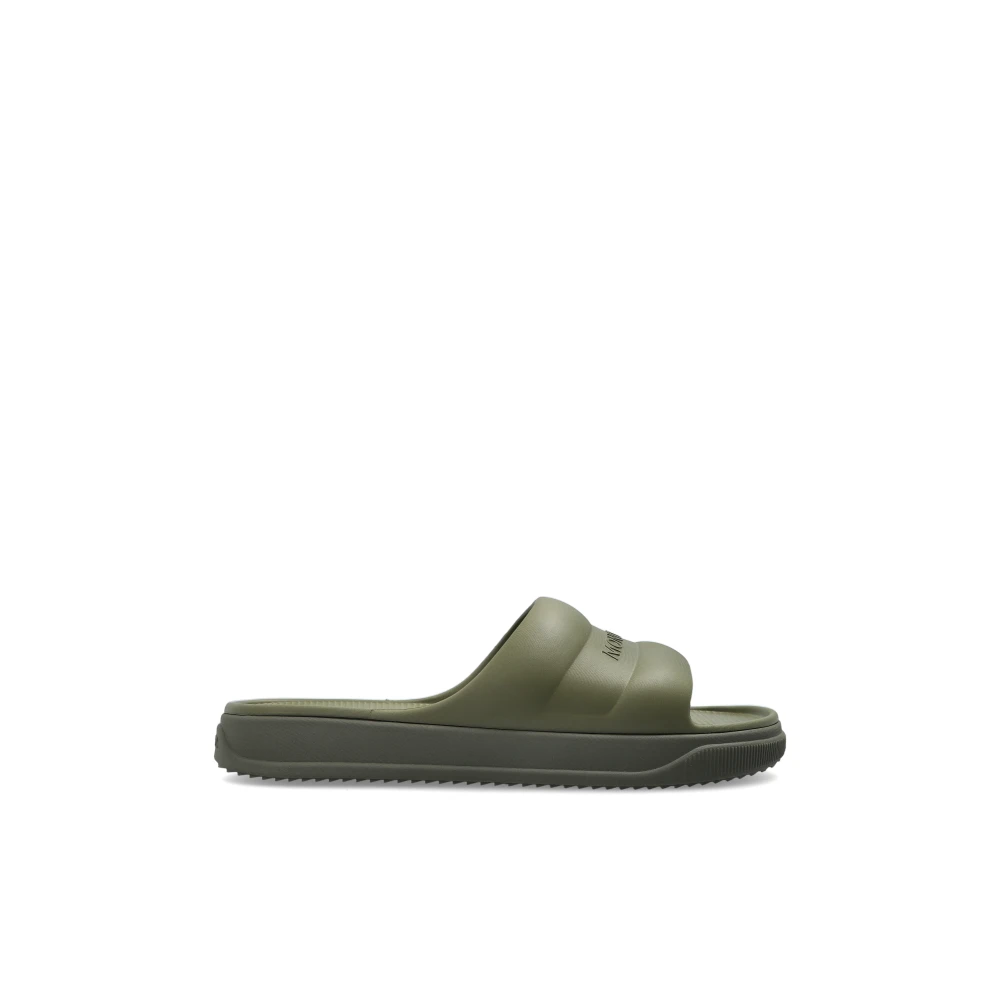 Moncler Green Sliders, Male, 6 Uk, Altive Slides