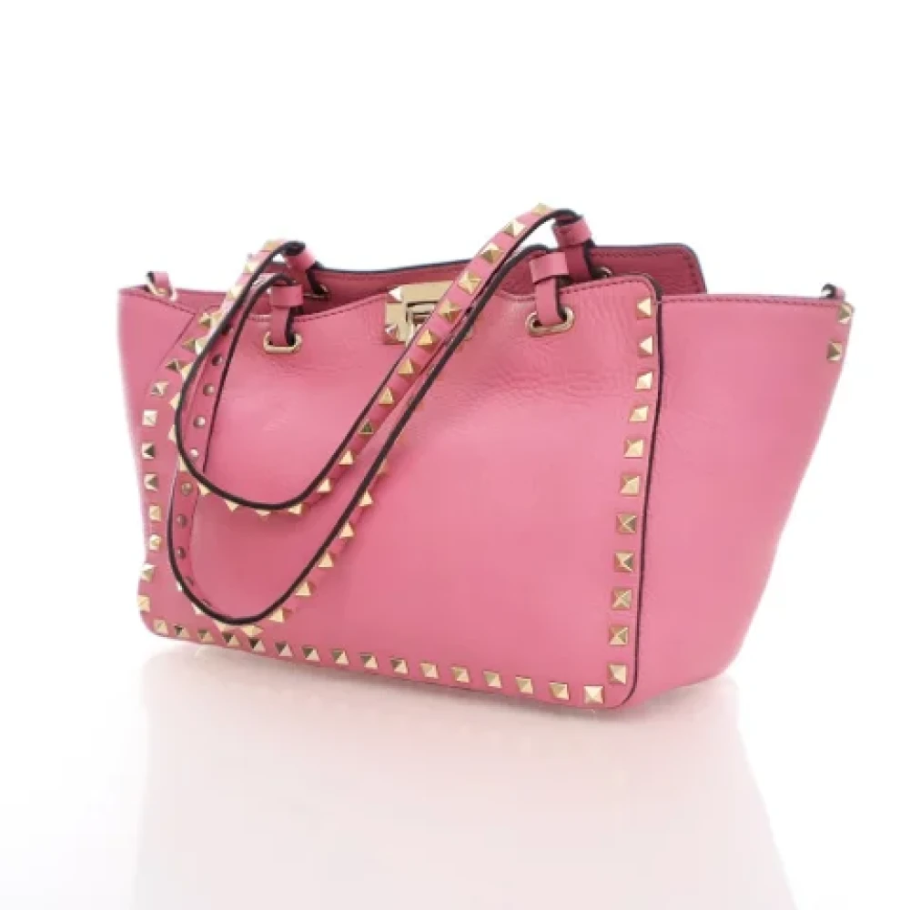 Valentino Vintage Pre-owned Leather shoulder-bags Pink Dames