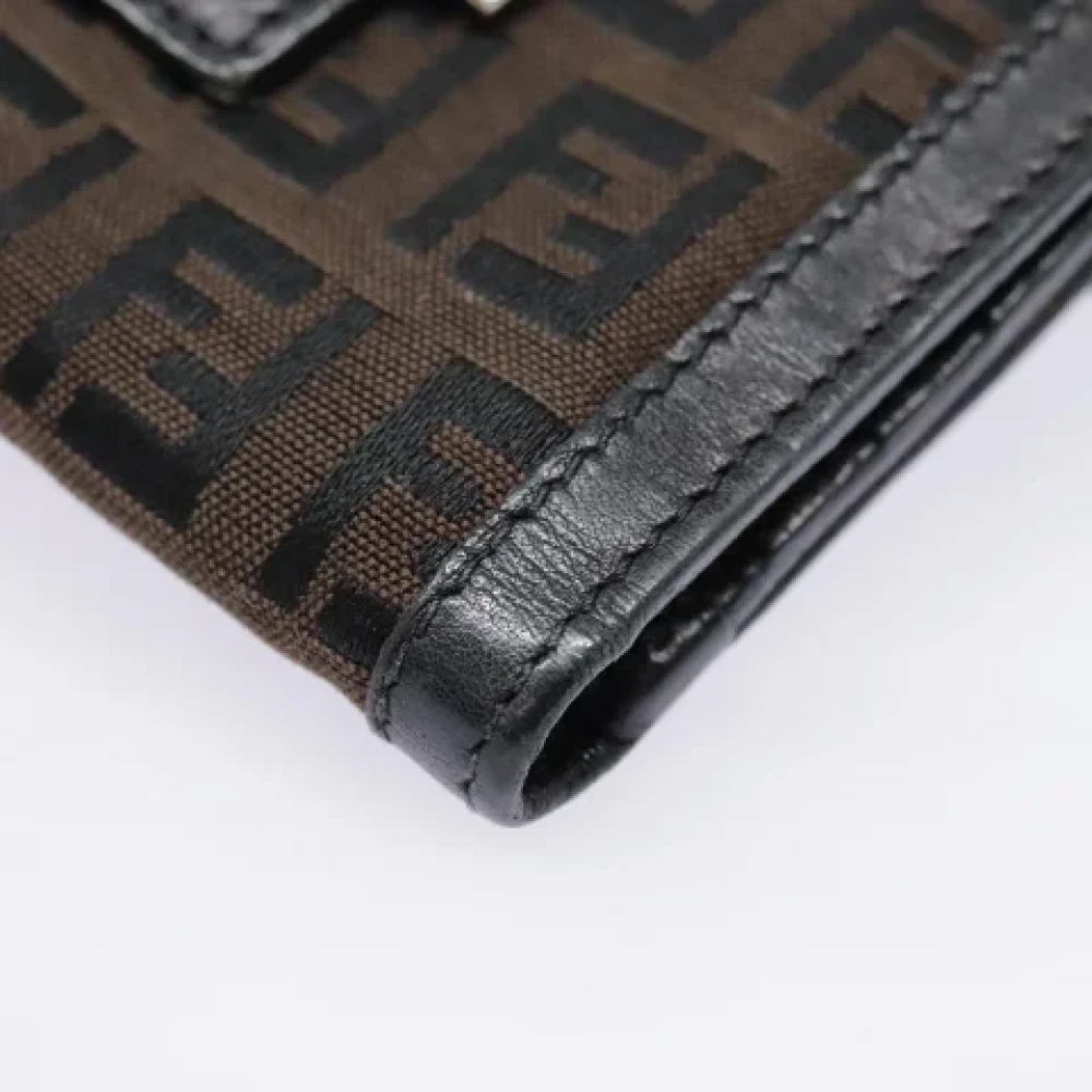 Fendi Vintage Pre-owned Canvas wallets Brown Heren