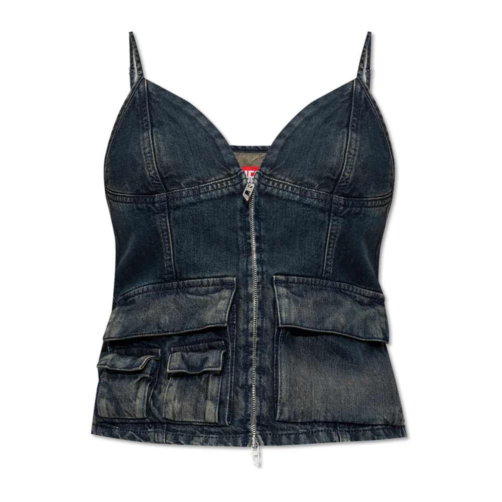 Diesel Mujer Azul Camisetas, Talla: 2XS