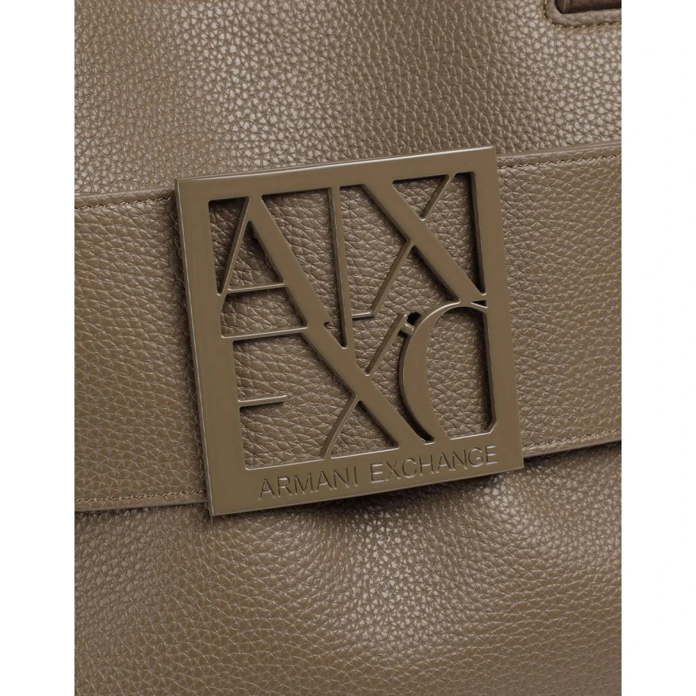 Armani Exchange Elegante Schouder Winkel Tas Brown Dames