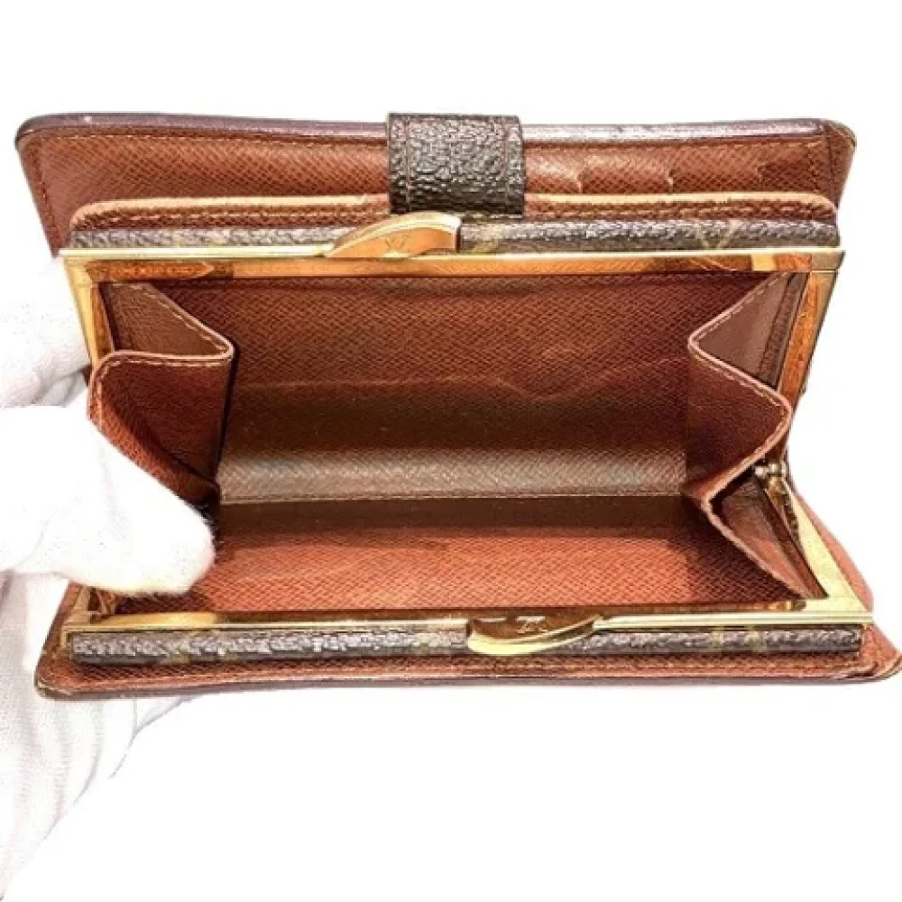 Louis Vuitton Vintage Pre-owned Canvas wallets Brown Dames