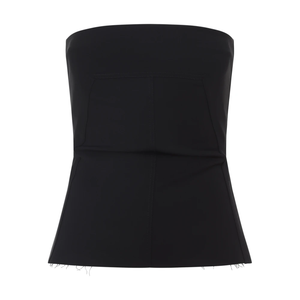 Rick Owens Women's Black Wool Blend Topwear Aw25