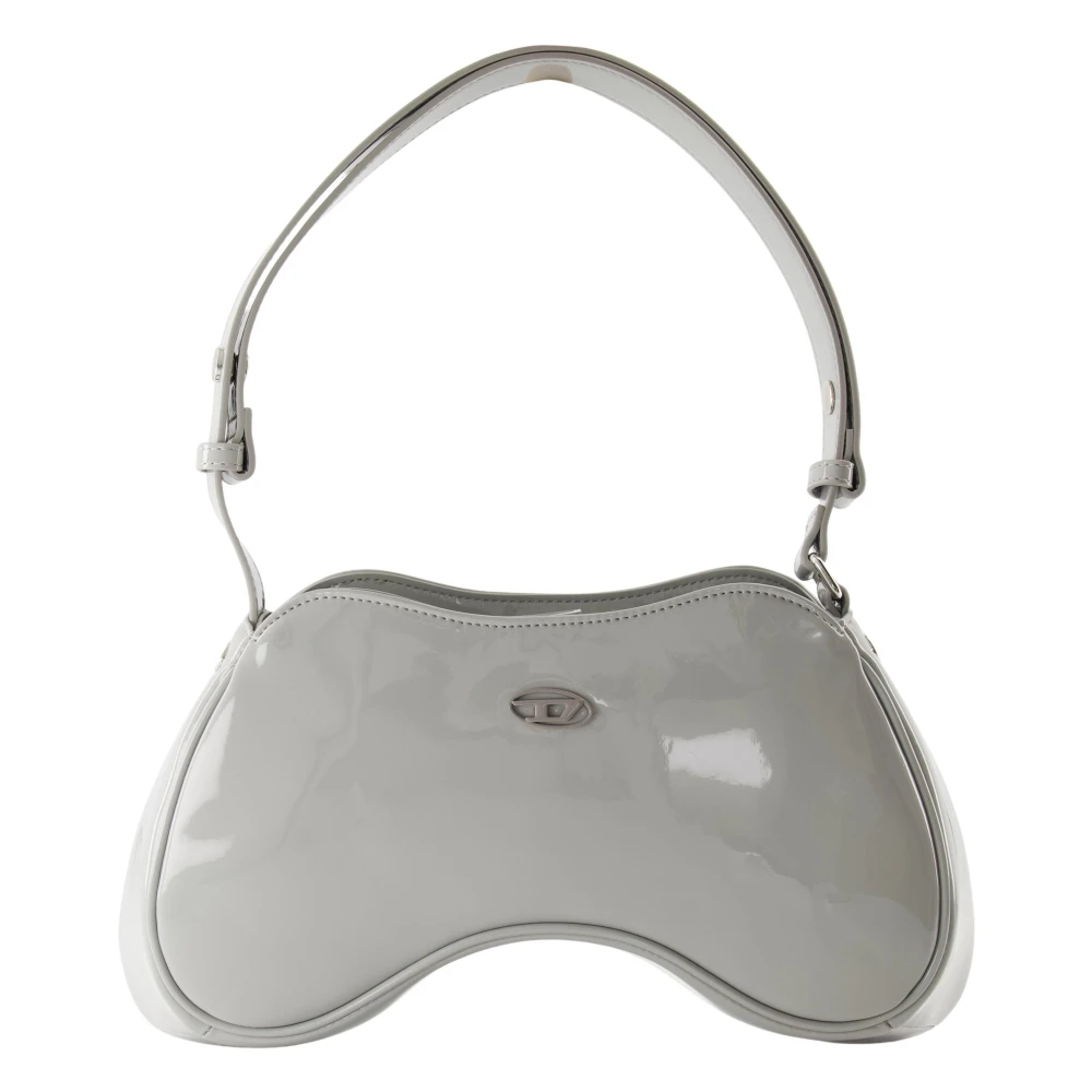 Diesel Play Glossy Handtas Lente-Zomer 2025 Gray Dames