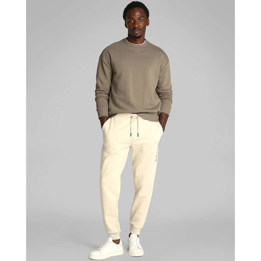 Calvin Klein Nano Logo Sweatshirt Beige Heren