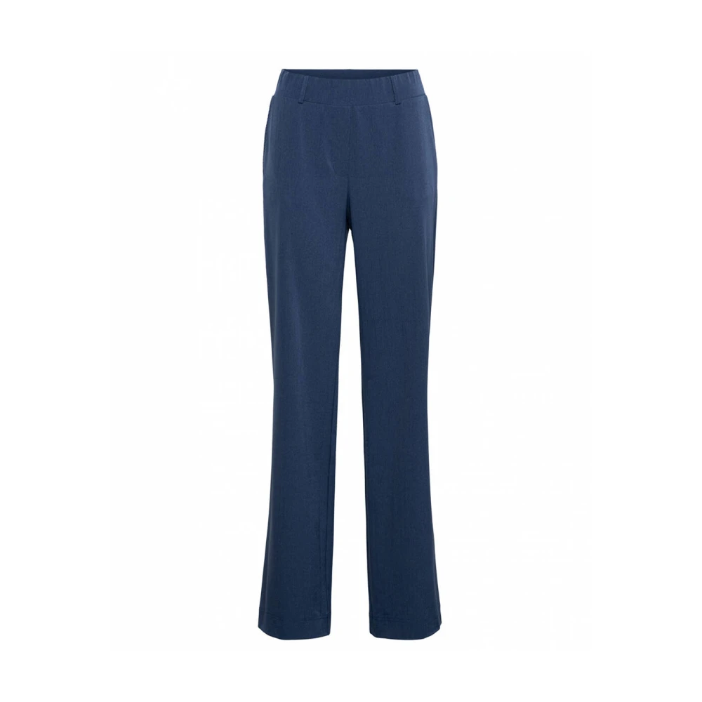 &Co Woman Broek Dames Recht Zwart Blue Dames