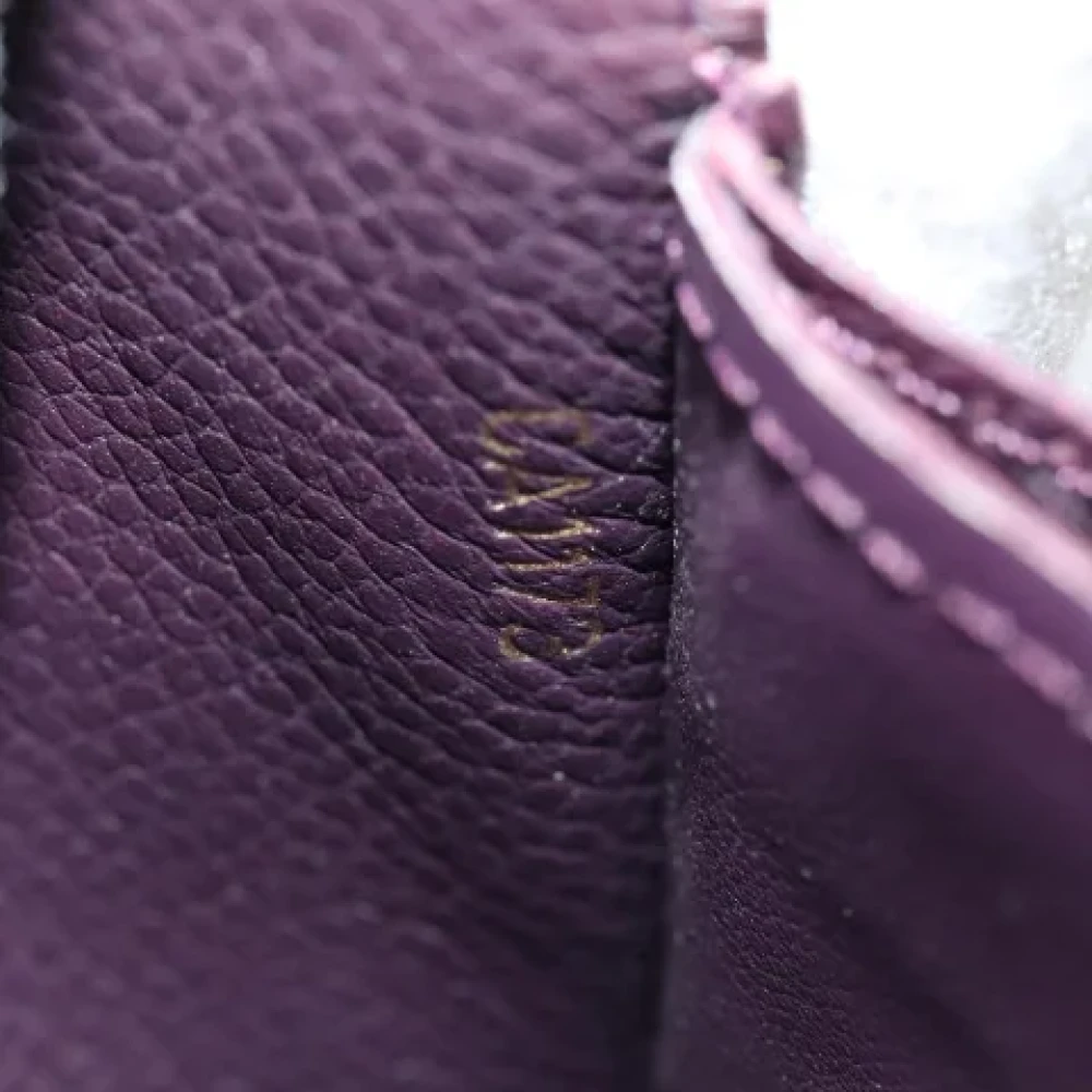 Louis Vuitton Vintage Pre-owned Leather wallets Purple Dames