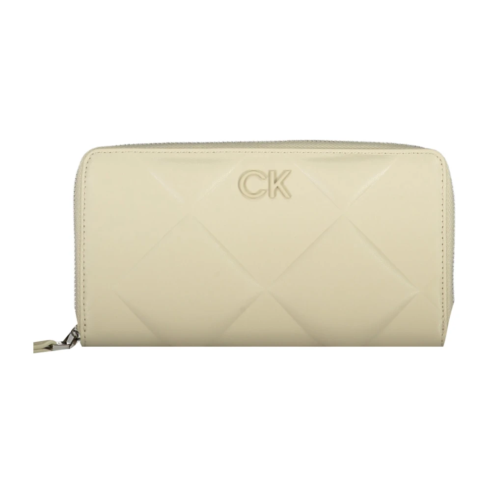 Calvin Klein Beige Polyester Portemonnee met RFID-blokkering Beige Dames