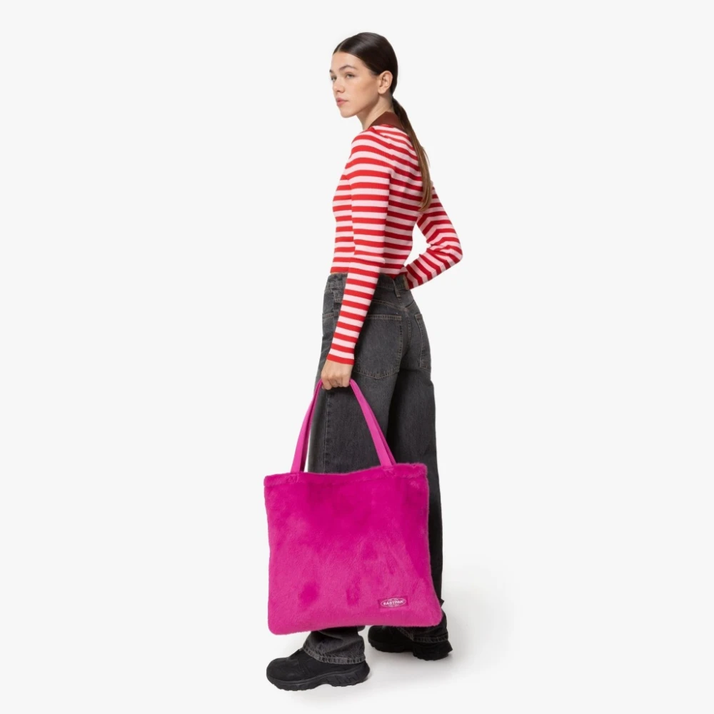 Eastpak Fuzzy Tote Bags Pink Dames