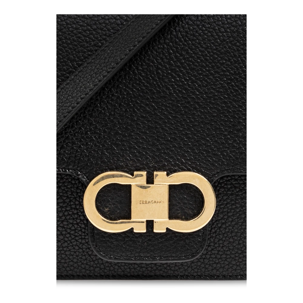 Salvatore Ferragamo Schoudertas Black Dames