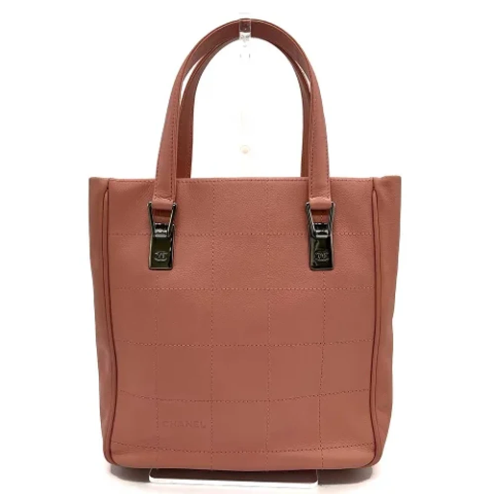 Chanel Vintage Pre-owned Leather handbags Pink Dames