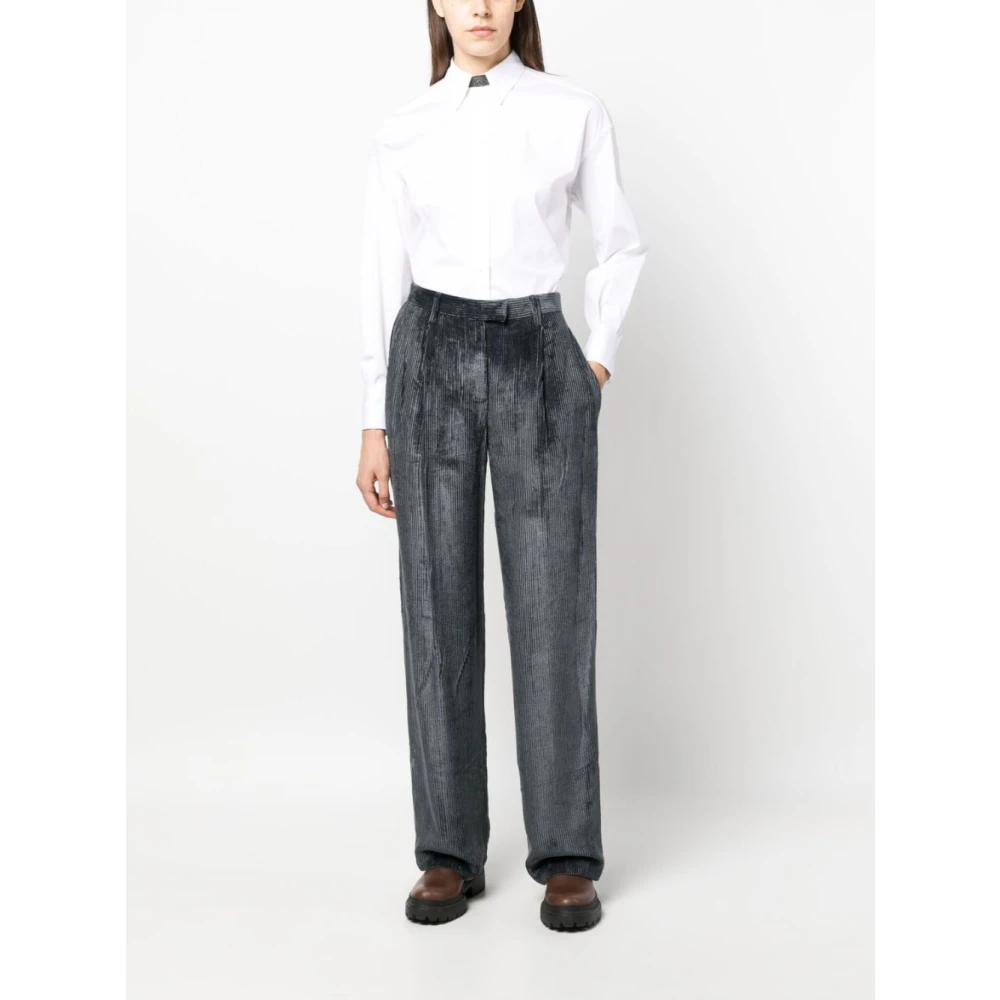 BRUNELLO CUCINELLI Blauwe Broek Blue Dames