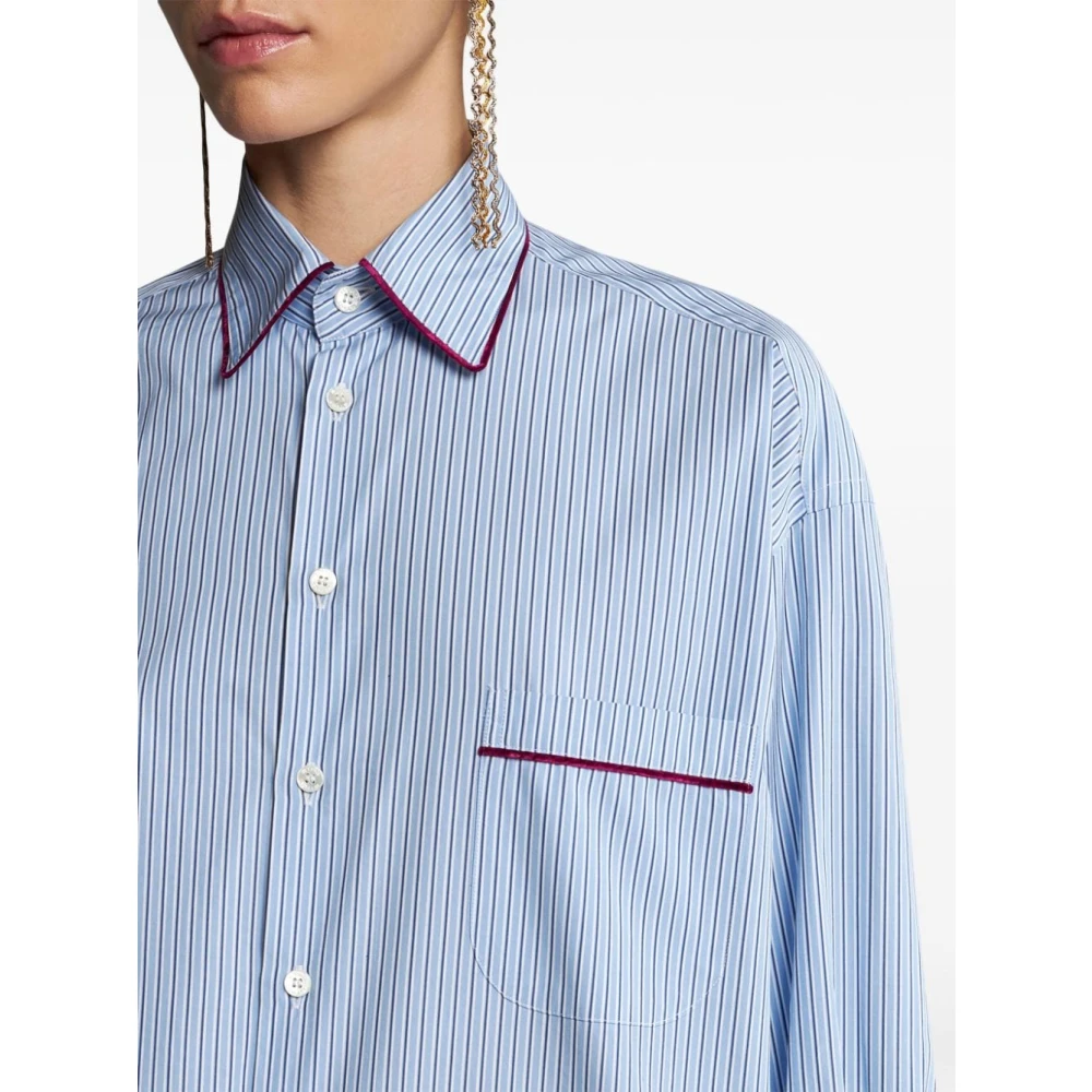 ETRO Celeste Shirt MRW Stijl Blue Dames
