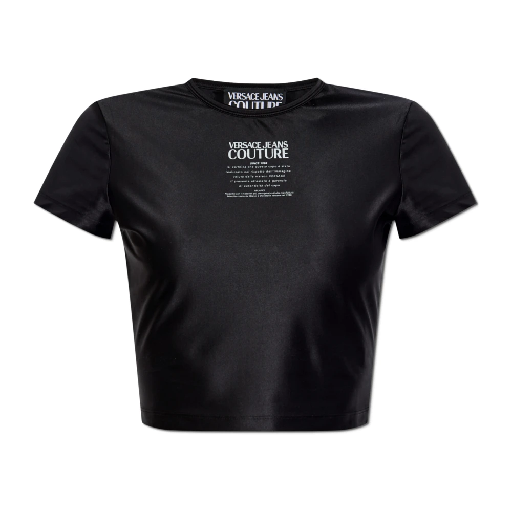 Versace Jeans Couture T-shirt met print Black Dames