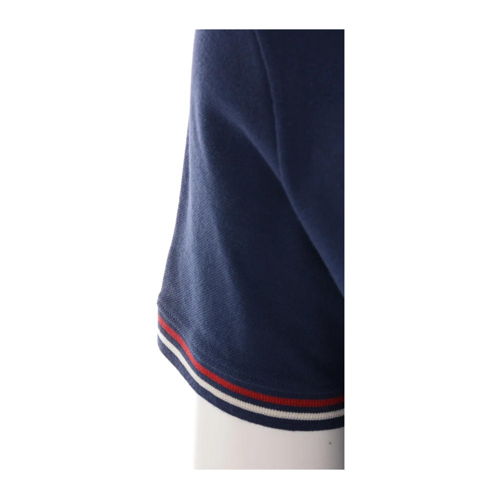 Valentino Garavani Blauw Poloshirt met VLogo Patch Blue Heren