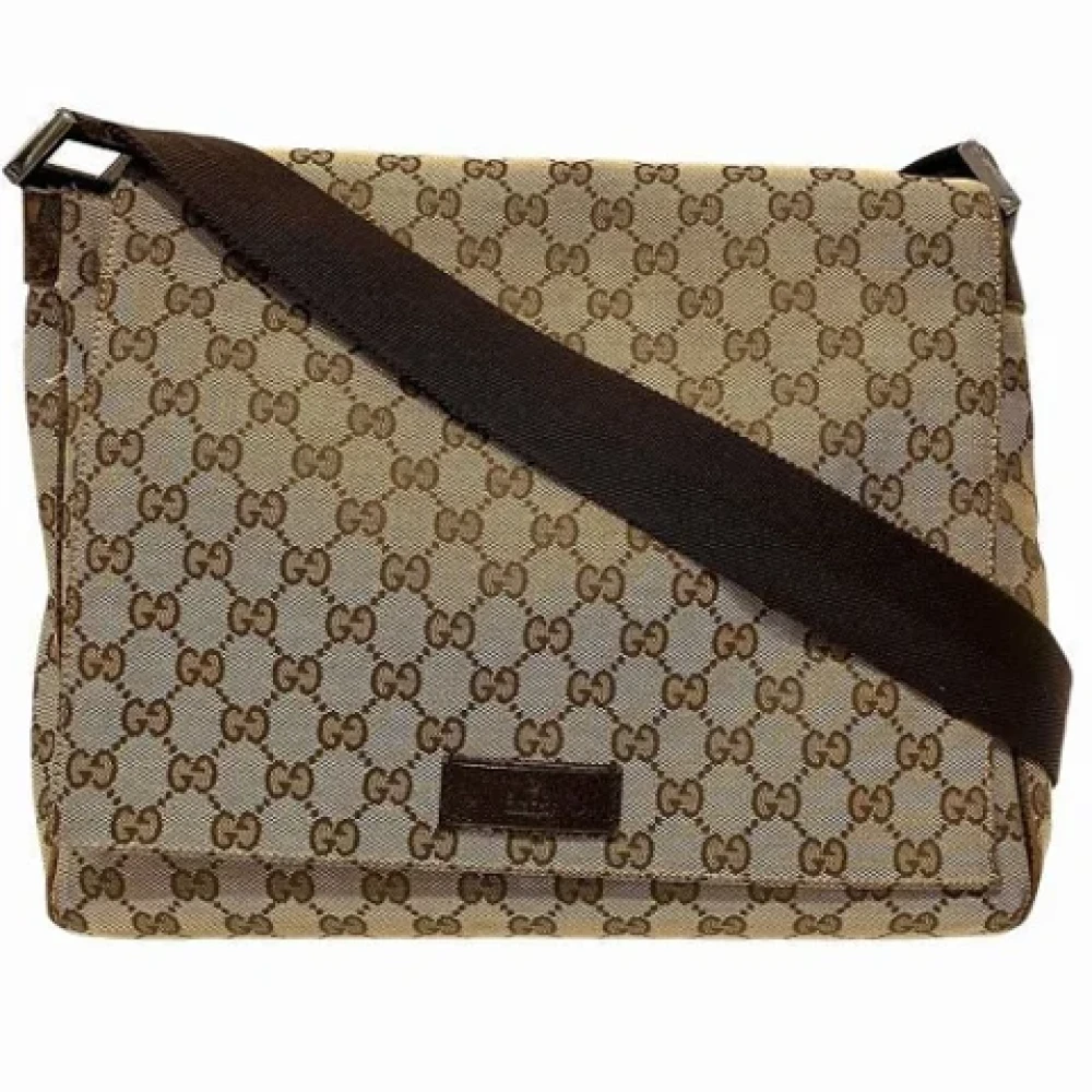 Gucci Vintage Pre-owned Canvas gucci-bags Brown Dames