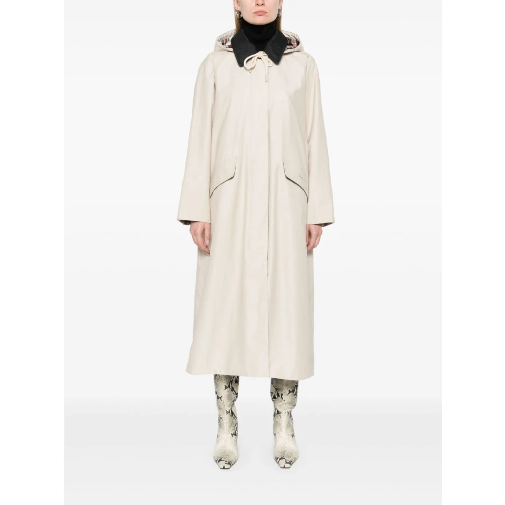 Barbour Natalie Gevoerde Trenchcoat Blue Dames
