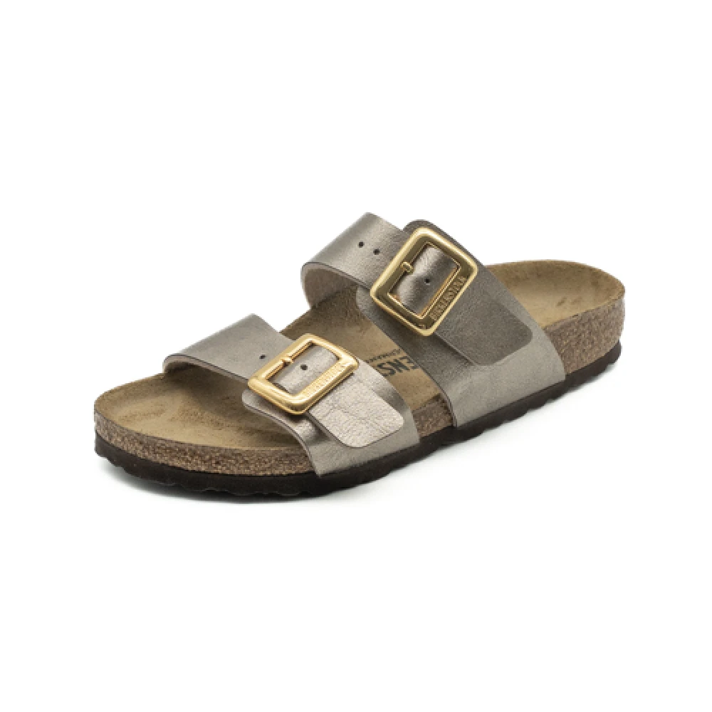 Birkenstock Women's Beige Sliders, 5 Uk, Graceful Taupe Sandals