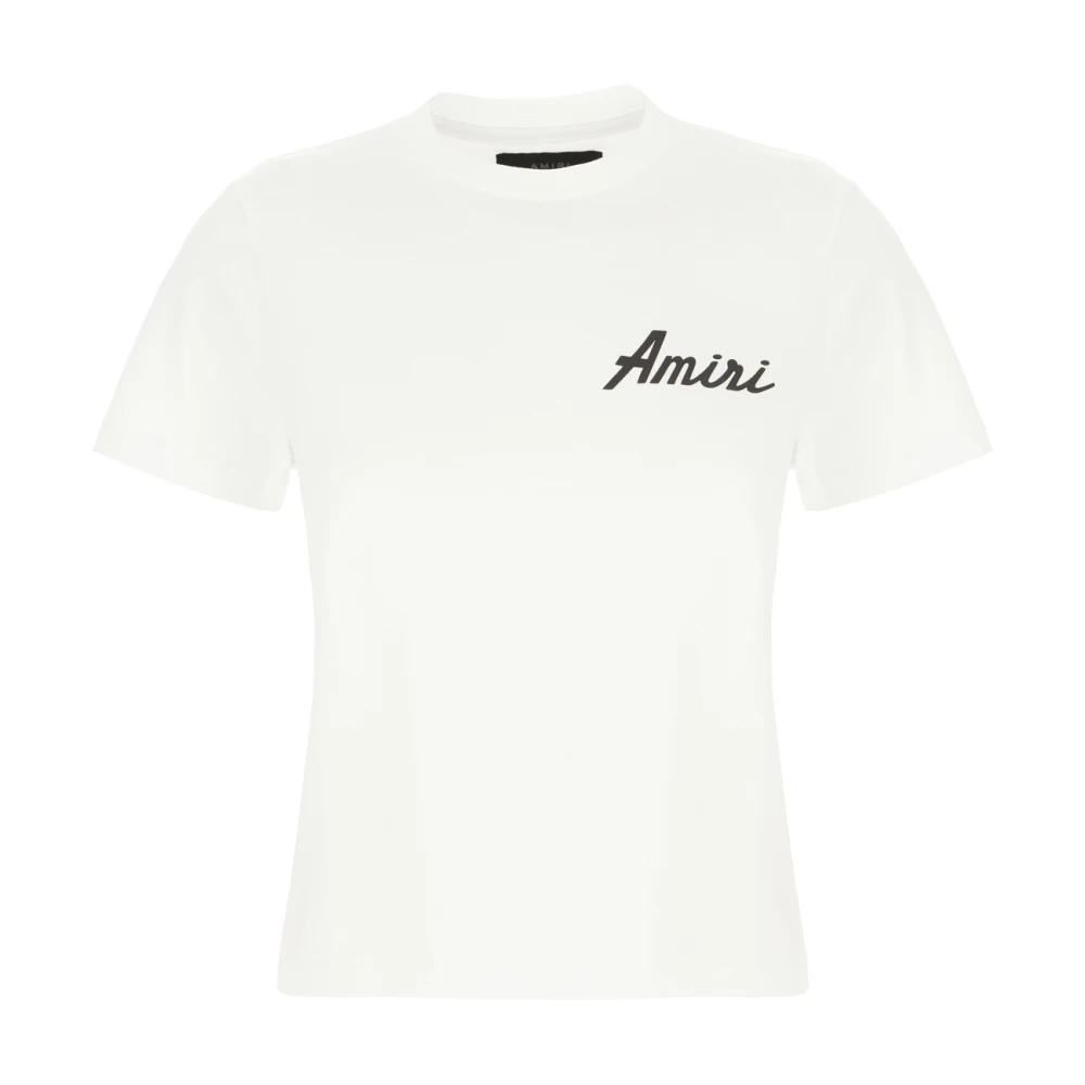 Amiri Casual Katoenen T-Shirt voor Mannen White Dames