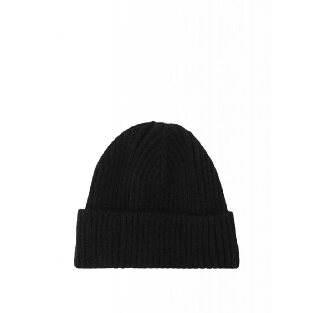 Fila Gebreide Muts Authentiek Geborduurd Black Unisex
