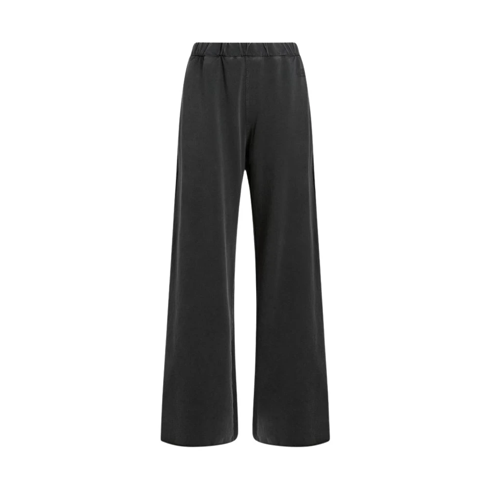 Moschino Unisex Black Garment-Dyed Cotton Fleece Pants