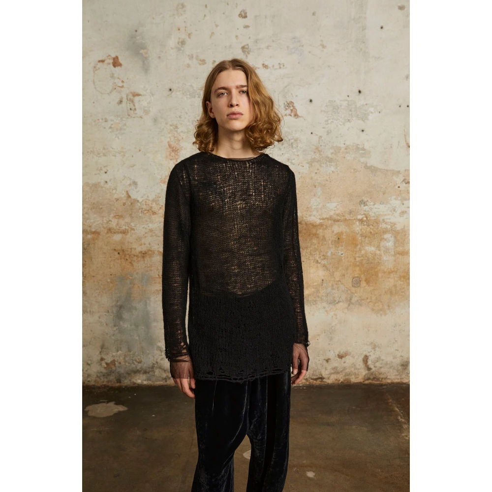 Cortana Onye alpaca jersey zijde en kasjmier zwart Black Dames