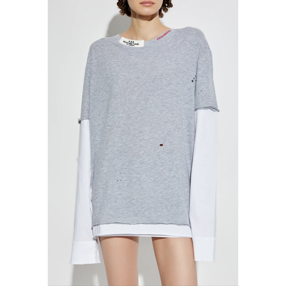 Dsquared2 Hoodie Gray Dames