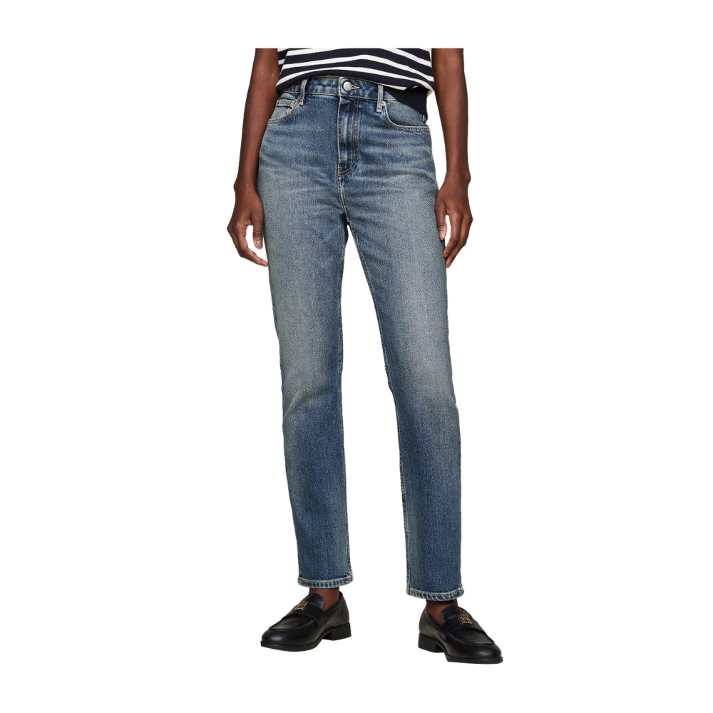 Tommy Hilfiger Slim Cigarette Jeans Blue Dames