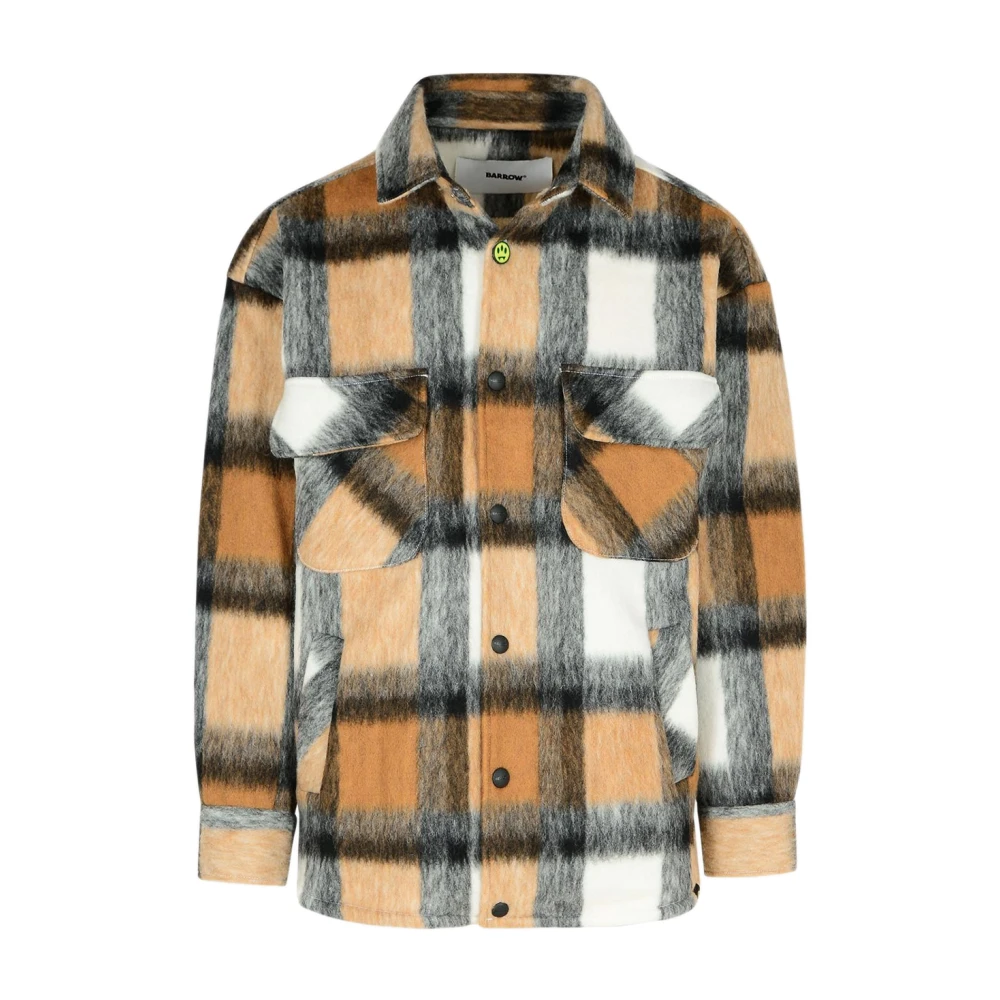 Barrow Geruite Wollen Jas Bruin Multicolor Heren