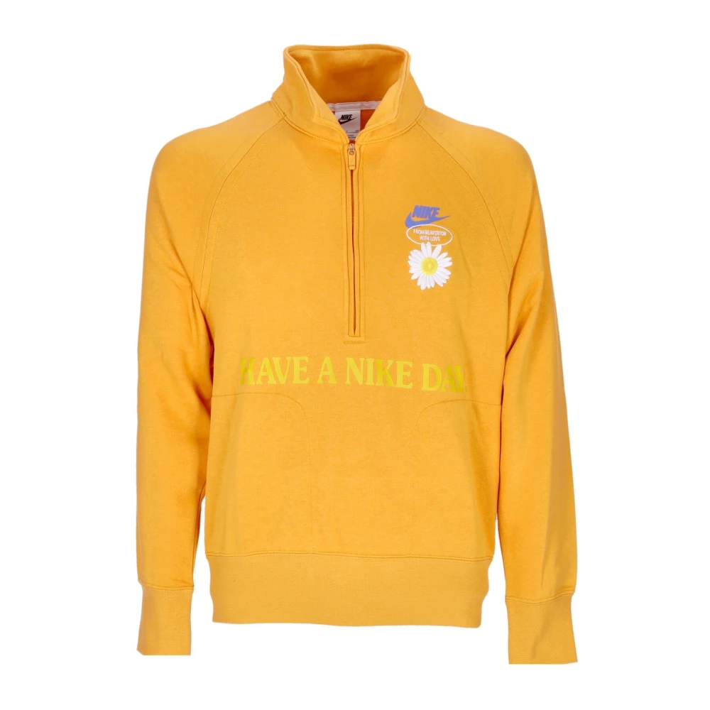 Nike Lichtgewicht Sweatshirt met hoge hals Yellow Heren