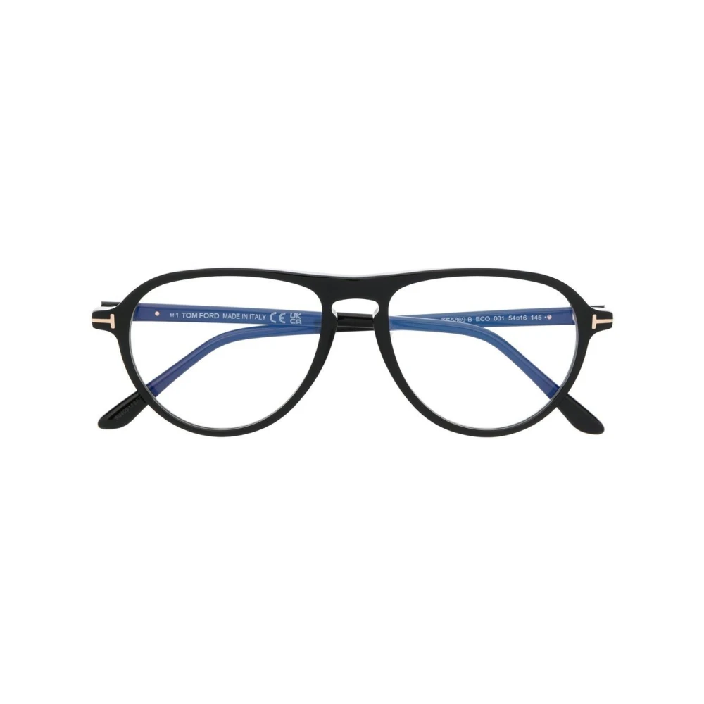 Tom Ford Klassiek Zwart Optisch Montuur Black Heren