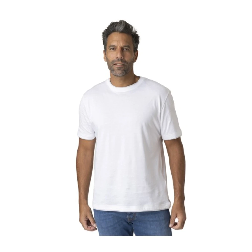 Eleventy Uomo Bianco Top, S, New,