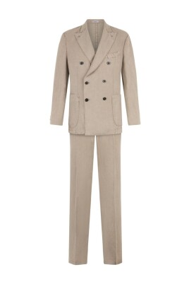 beige-double-breasted-suit-with-chest-pocket