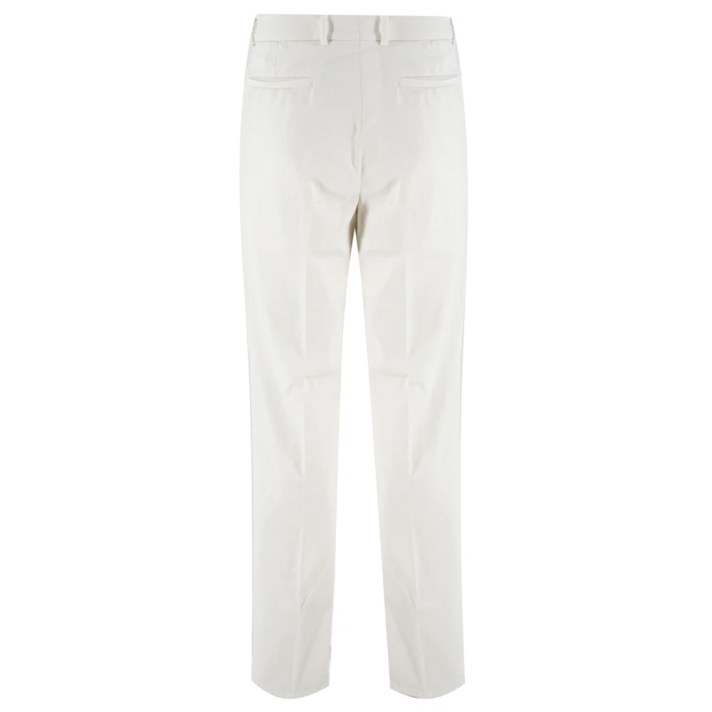 BRUNELLO CUCINELLI Getailleerde Darted Taillebroek White Heren