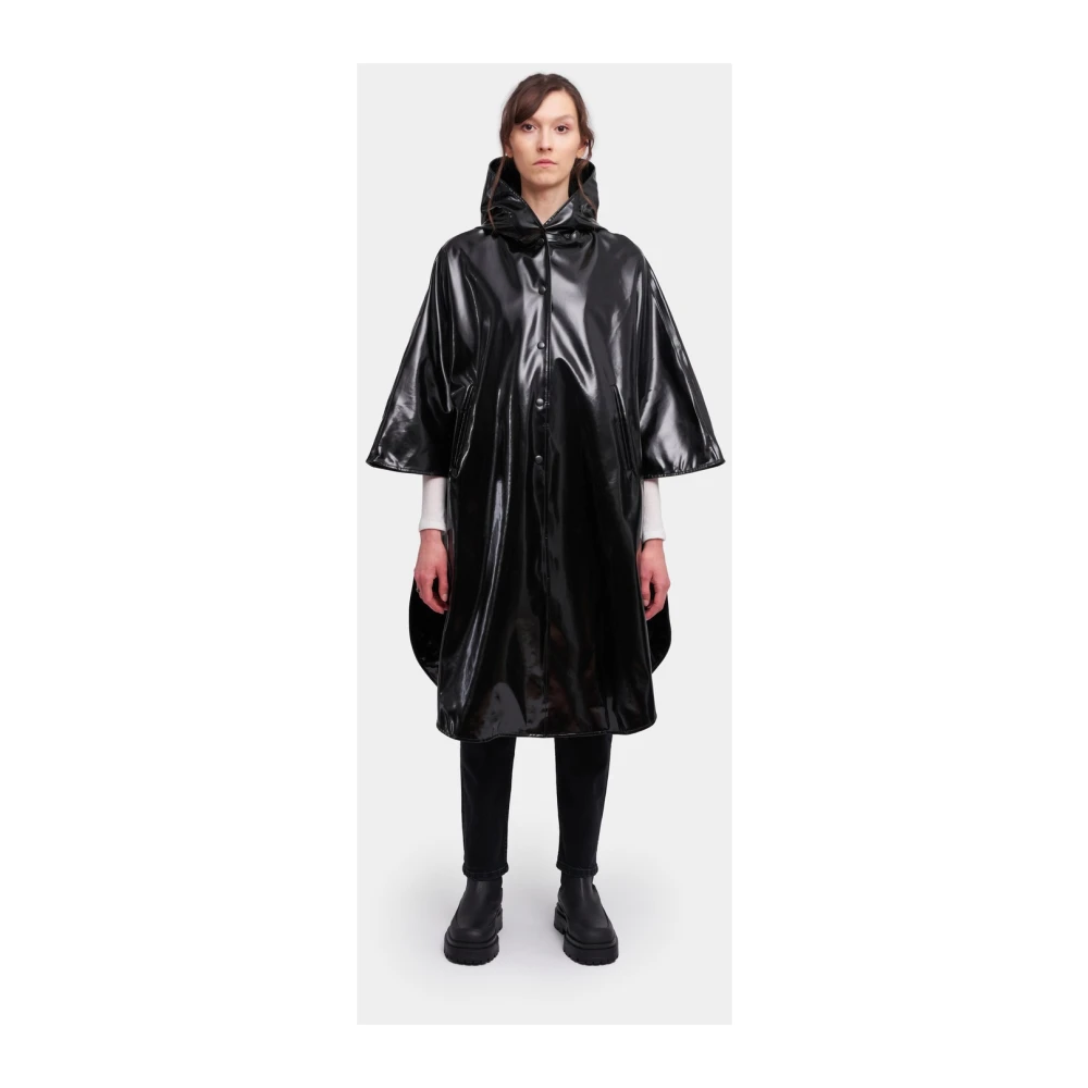 Stutterheim Opal Poncho Regenjas Black Dames