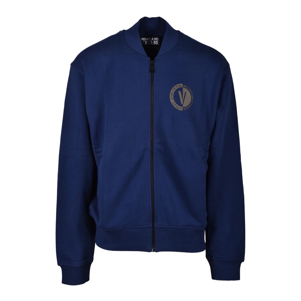 Versace Jeans Couture Katoenen Sweatshirt Blue Heren