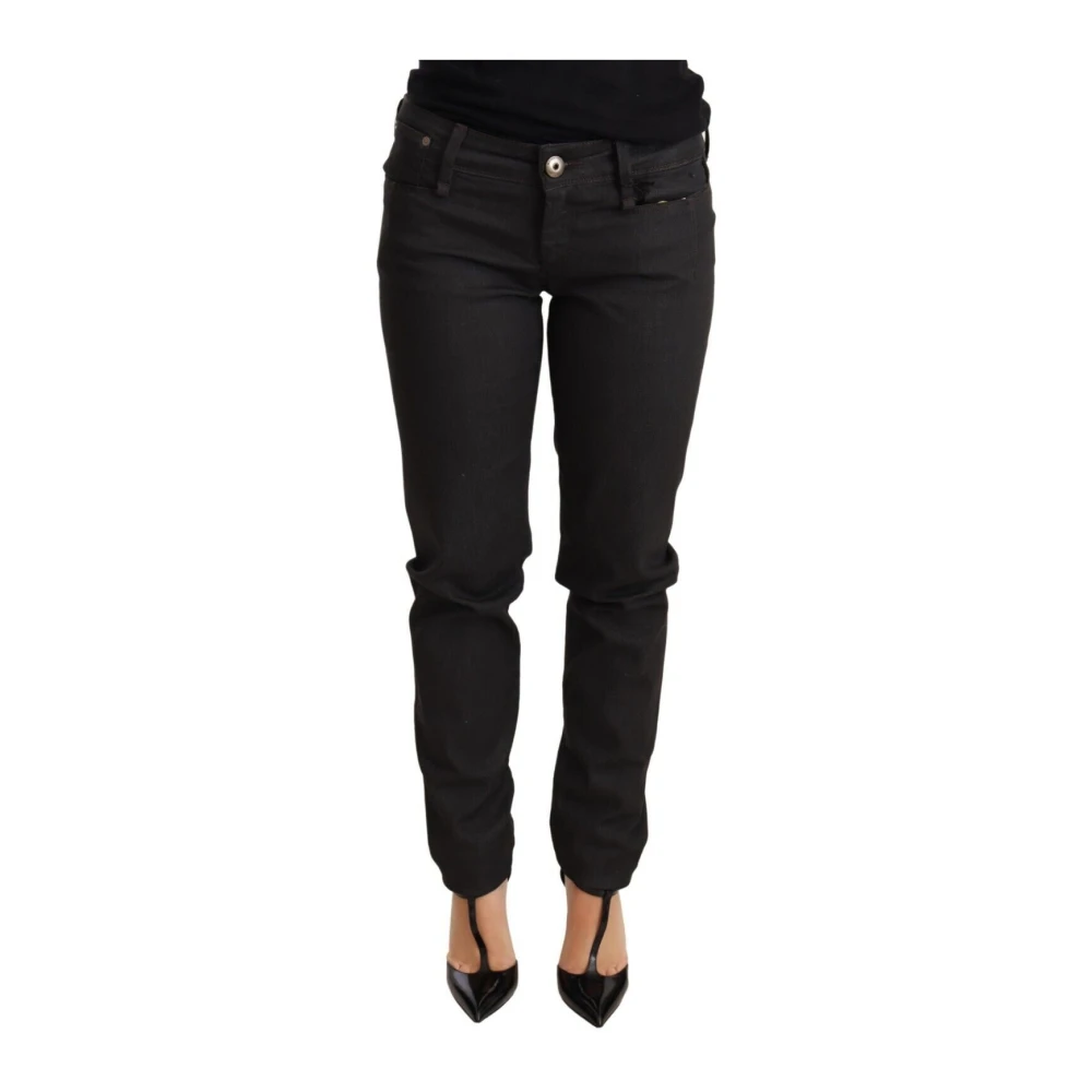 Ermanno Scervino Women's Black Low Waist Skinny Trouser - Slim Fit Jeans - W26 - Jeans