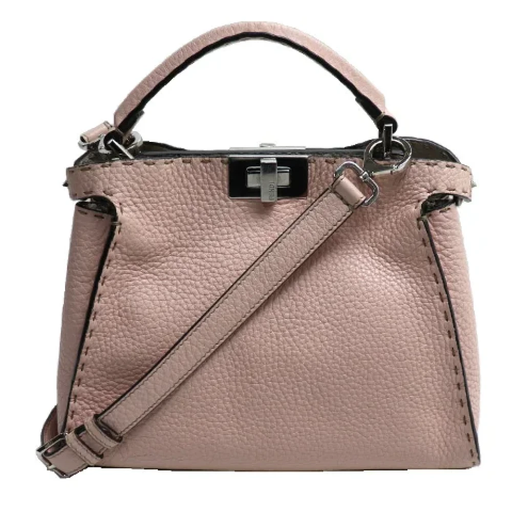 Fendi Vintage Pre-owned Leather fendi-bags Pink Dames