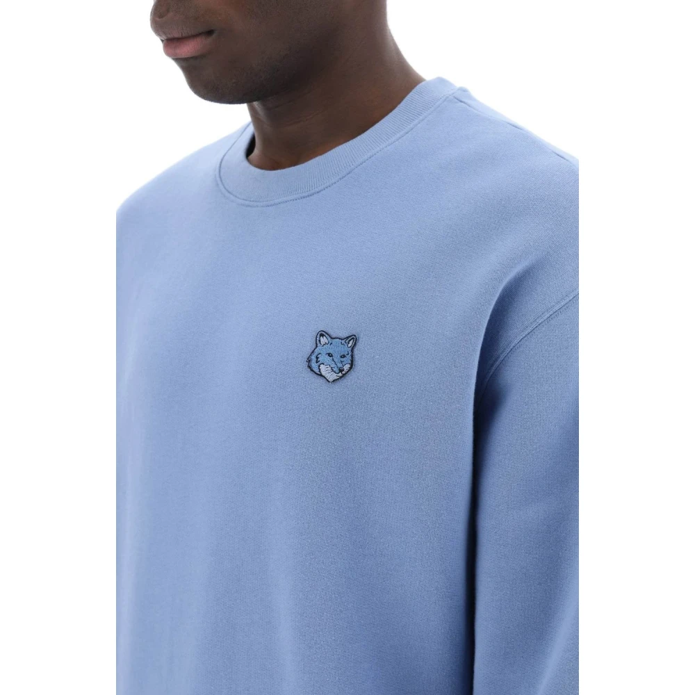 Maison Kitsuné Capuchontrui Sweatshirt Blue Heren