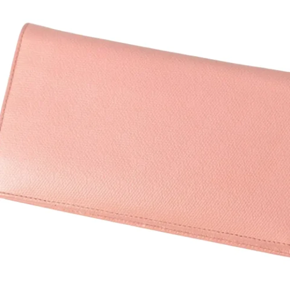 Chanel Vintage Pre-owned Leather wallets Pink Dames