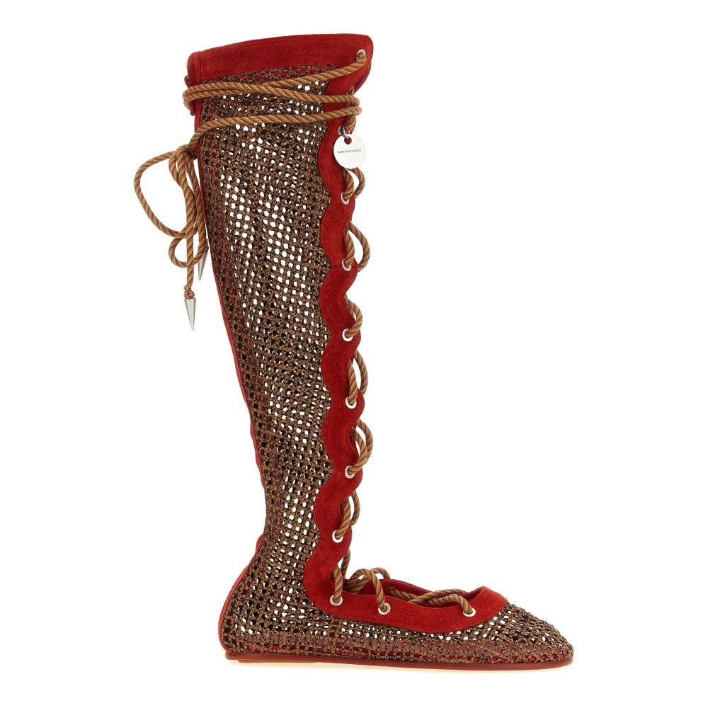 Kiko Kostadinov Women's Red Reticella Boots