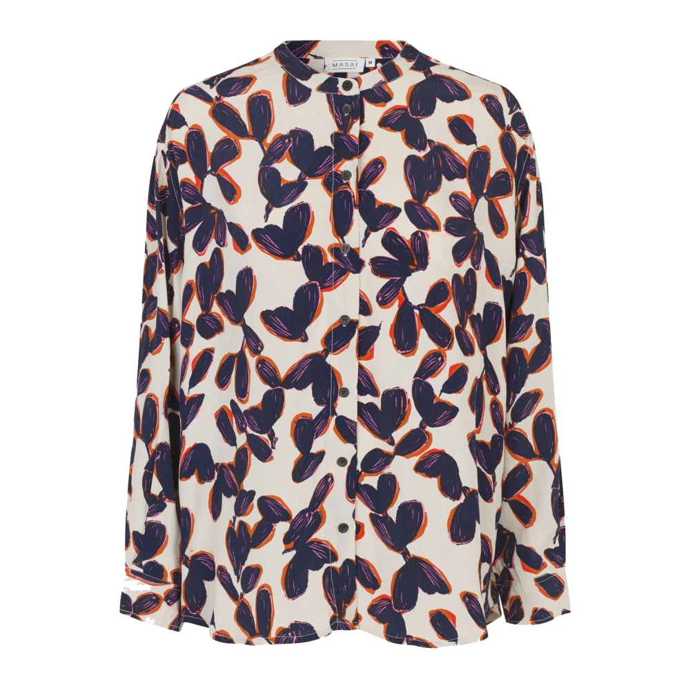 Masai Elegante Blouse Lange Mouw Multicolor Dames