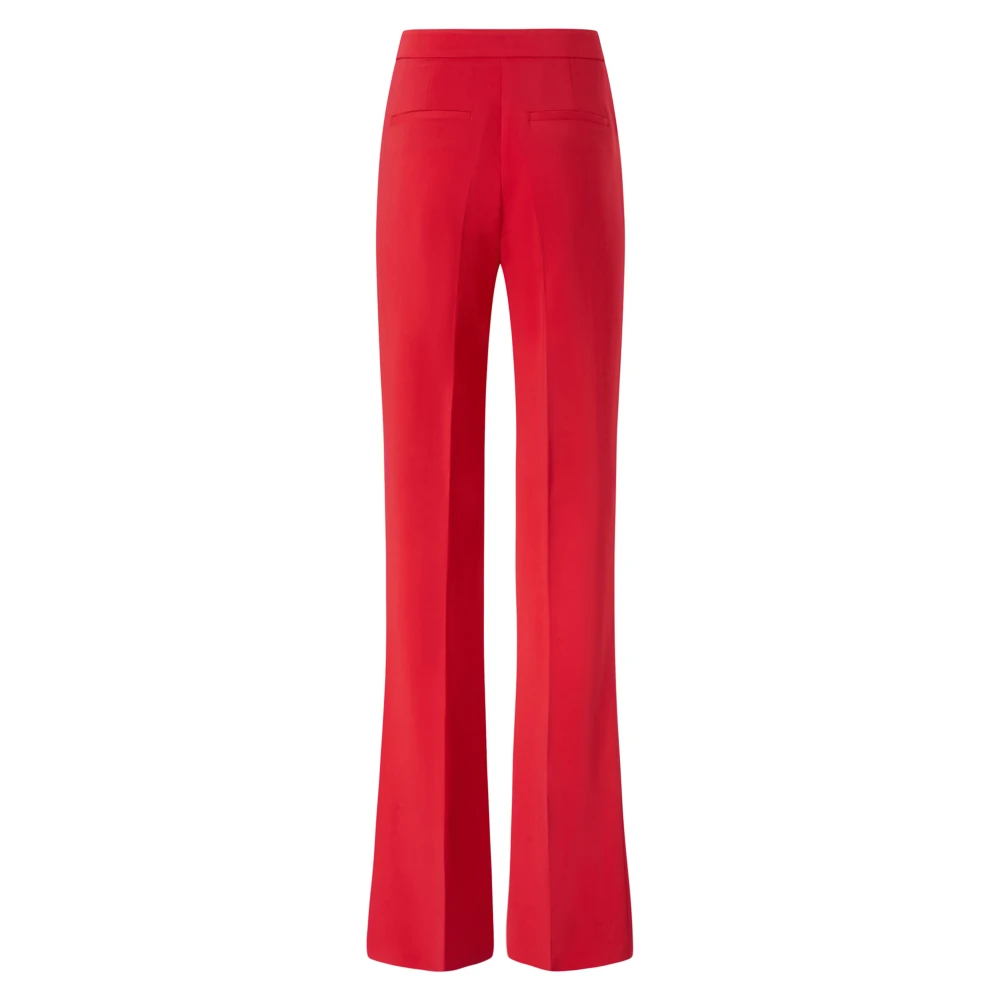 Pinko Red Wide Trousers, Female, L, Stylish Trousers For Women
